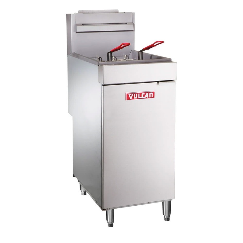 Vulcan LG400 Floor Fryer, Natural Gas, 45-50 lb. cap.