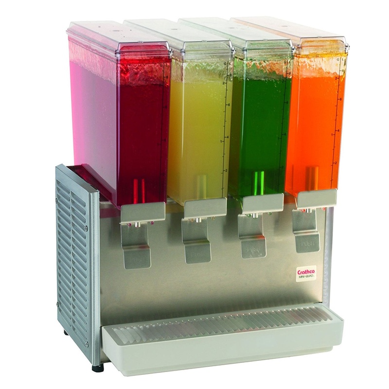 Crathco E49-3 Mini Quad Classic Bubbler Pre-mix Cold Beverage Dispenser