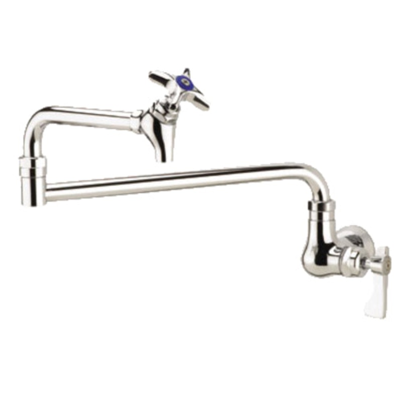 Krowne 16-182L Royal Series Wall Mount Pot Filler Faucet, 24" Jointed Spout