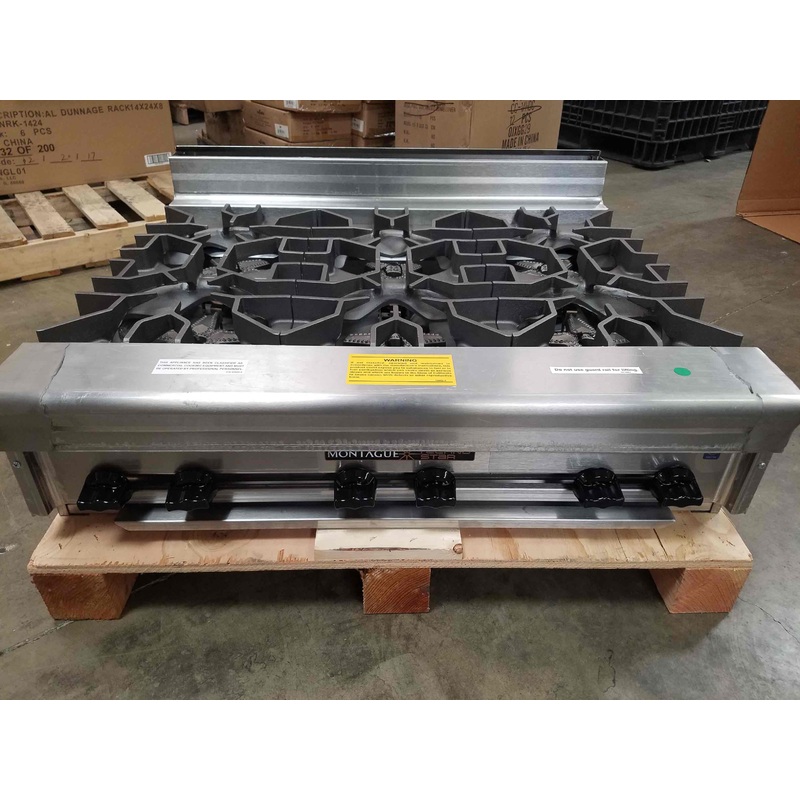 Montague TC-6 Technostar  36" Countertop Natural Gas Hotplate
