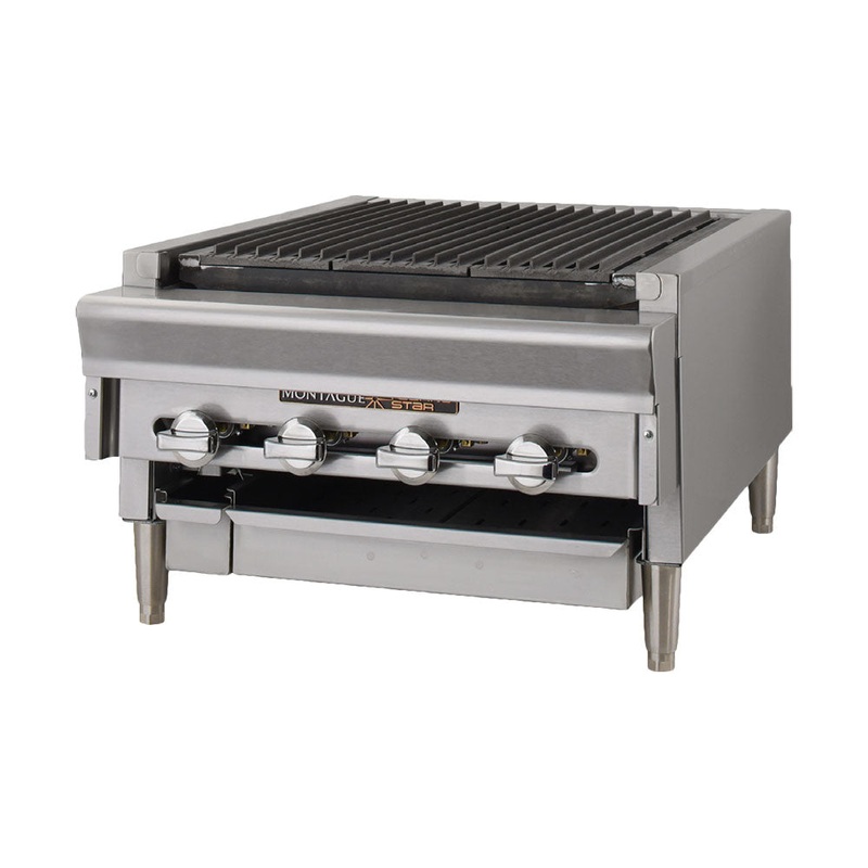 Montague UFLCS-36R Technostar Gas Countertop Charbroiler, Radiant, 6 Burners, 36"