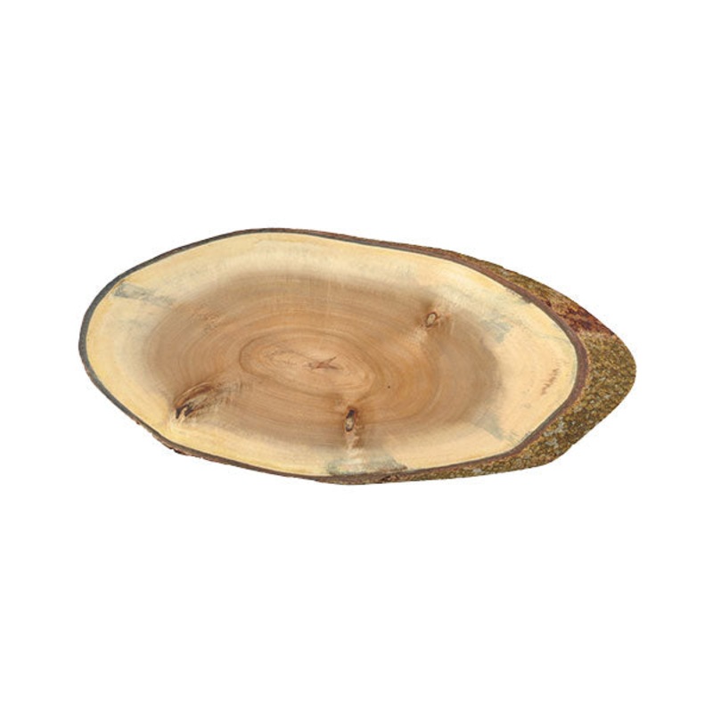 Tablecraft ACAV1608 Acacia Oval Display Board, 16" x 8"