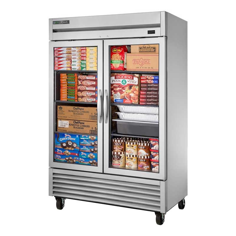 True T-49FG-HCFGD01 T-Series Glass Door Reach-In Freezer, 2 Section