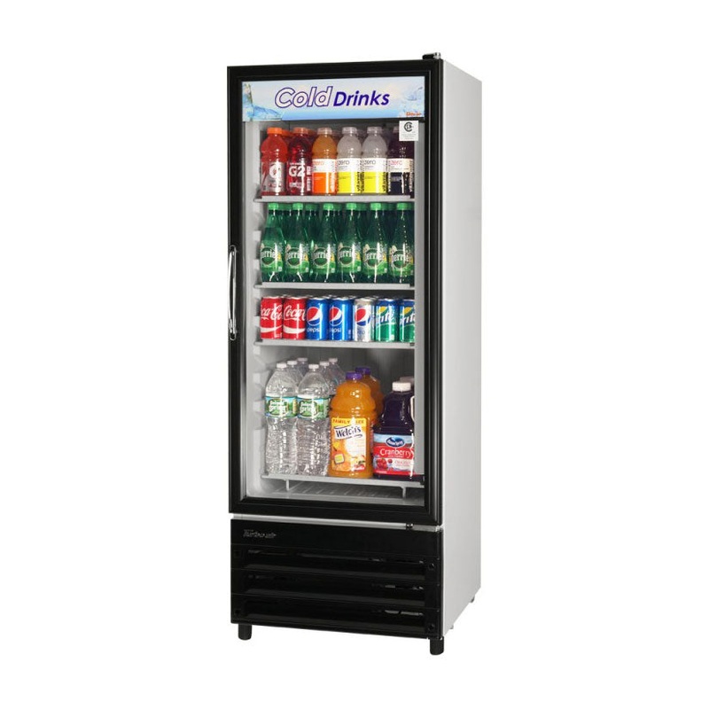 Turbo Air TGM-11RV-N6 Glass Swing Door Merchandiser, One Section, 10 cu. ft.
