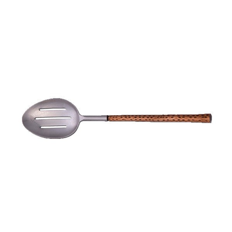 Arcata 036851 Slotted Serving Spoon w/ Copper Handle, 10"