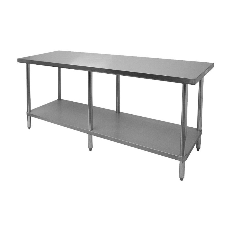 GSW WT-P2472 Premium Stainless Steel Work Table, 72" x 24"