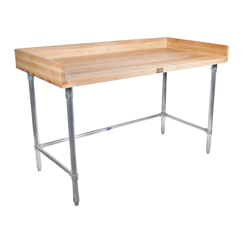 John Boos DNB09-X Maple Top Work Table w/ Upturn, 72" x 30"