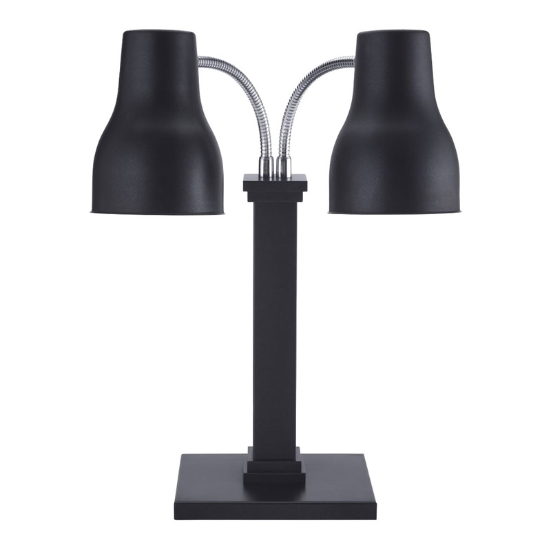 Spring 2792-6EB Double Adjustable Arm Heat Lamp, Matte Black