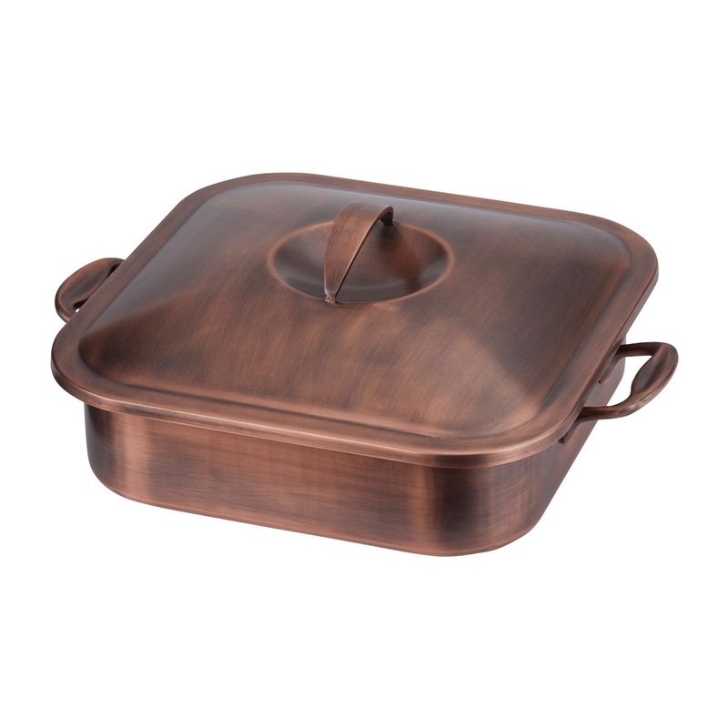 Spring USA 2274-5/23 Servella Square Buffet Server, Copper, 4 qt.