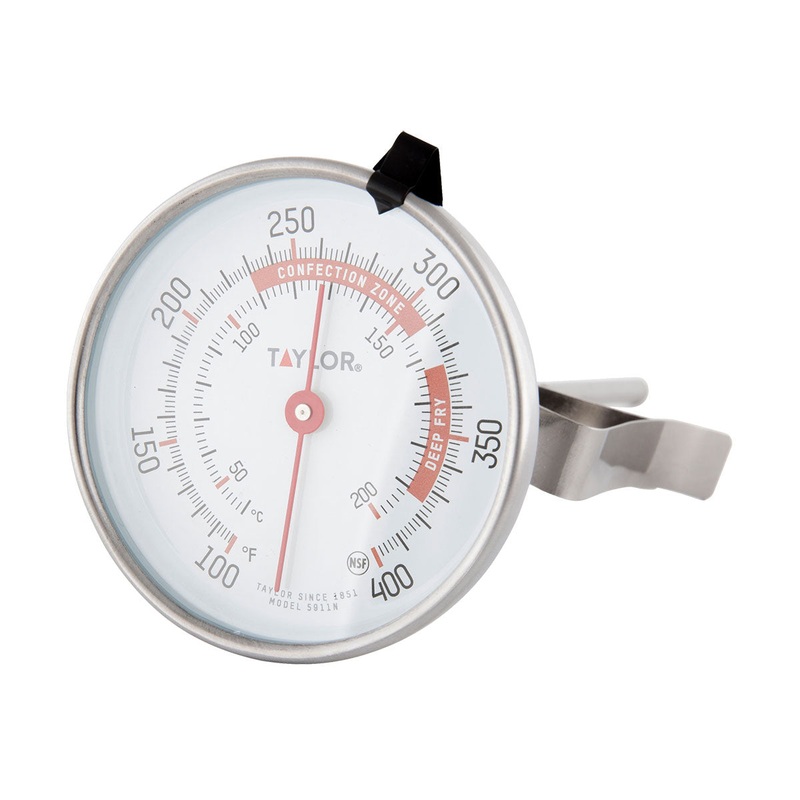 Taylor 5911N Candy / Deep Fry Thermometer, 3" Dial
