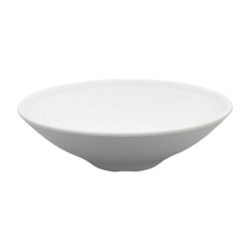 Tria 070641 Round Melamine Bowl, White, 34 oz.