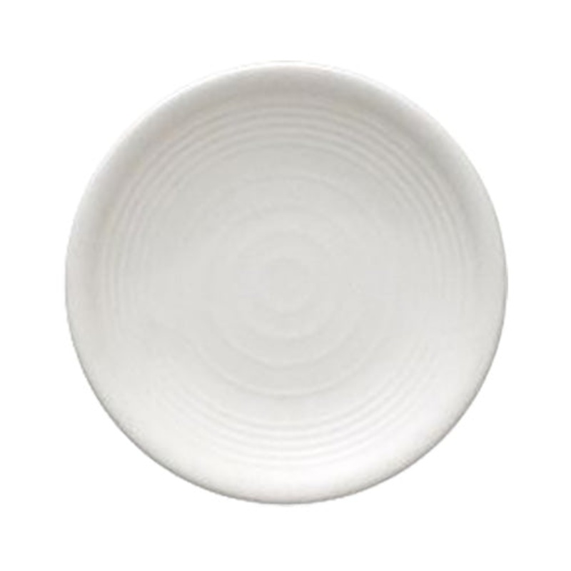 Tria 071861 Round Melamine Plate, White, 7-7/8"