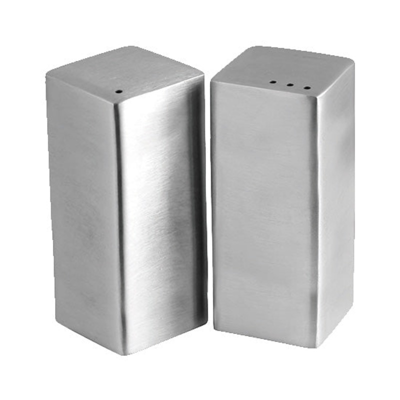 Arcata 070024 Round Salt & Pepper Shaker Set, 3" x 1-1/8"