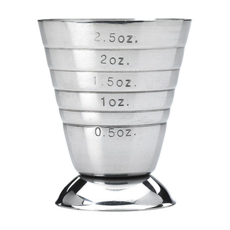Barfly by Mercer M37069 Stepped Jigger, Stainless Steel,  2.5 oz