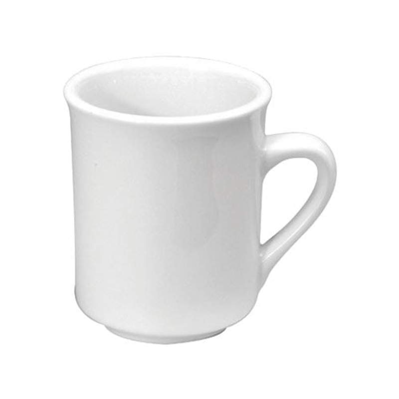 Oneida F8010000560 Buffalo Bright White Stackable Mug, 9 oz., Case of 36