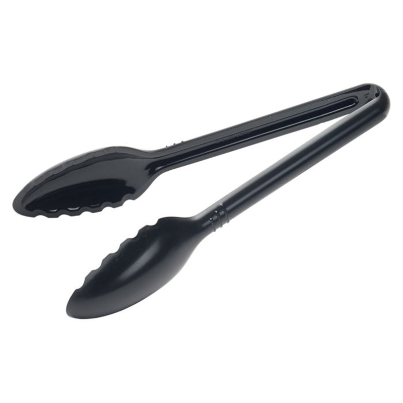 Plastic Utility Tong, Black, 9"