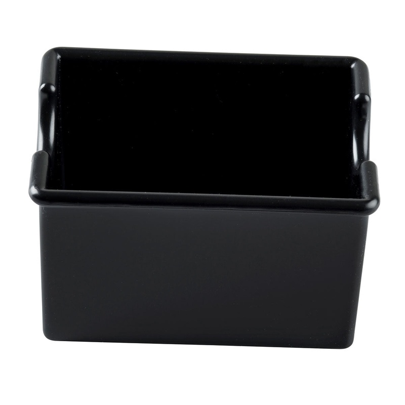 Tablecraft 10309 Sugar Pack Holder, Black, Pack of 6