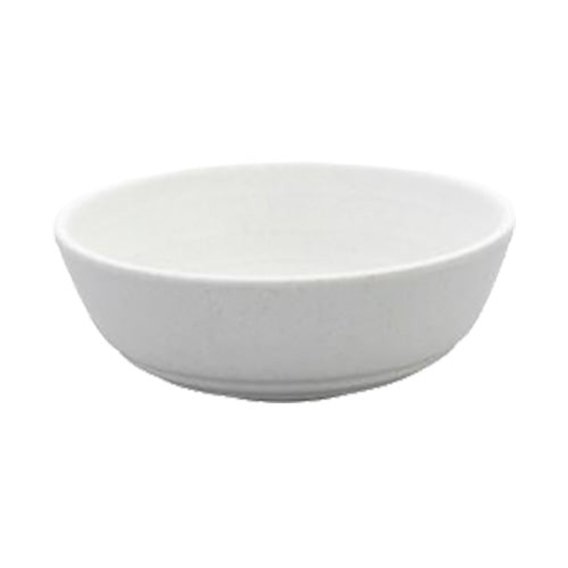 Tria 071821 Round Melamine Bowl, White, 13.5 oz.