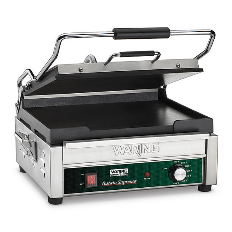 Waring WFG250 Panini Grill w/ Flat Plates, 120V