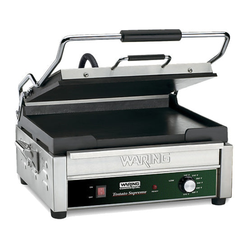 Waring WFG275 Full-Size Flat Toasting Grill, 14" x 14", 120V