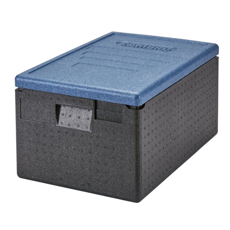 Cambro EPP180CLSW362 Cam GoBox Top Loader Food Carrier w/ Color Lid, Blue