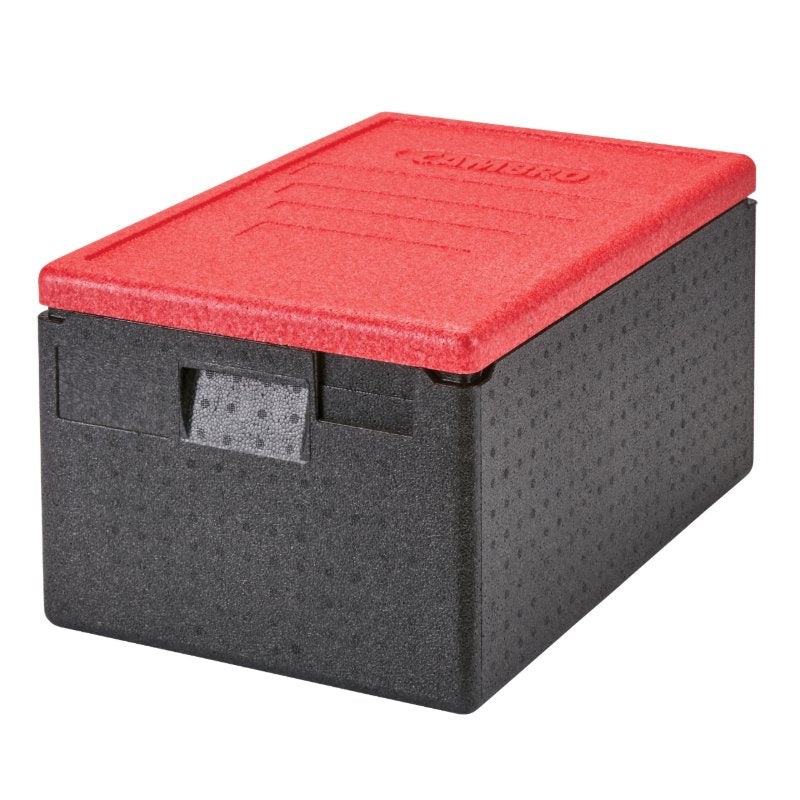 Cambro EPP180CLSW365 Cam GoBox Top Loader Food Carrier w/ Color Lid, Red