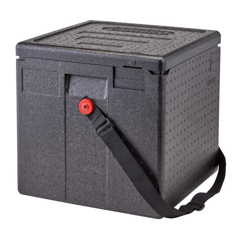 Cambro EPPMBWSTSW110 Cam GoBox Insulated Milk Crate Box, Black