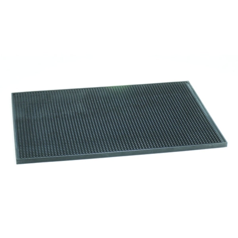 Culinary Essentials 858991 Bar Service Mat, 18" x 12", Black