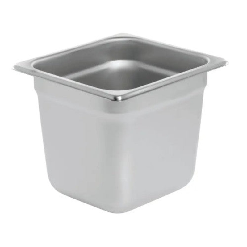 Culinary Essentials 859265 Solid Steam Table Pan, 1/6 Size, 6" Deep
