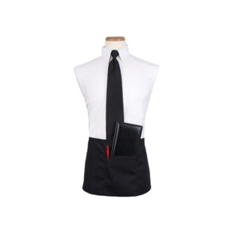 Culinary Essentials 859397 4-Pocket Waist Apron, Black