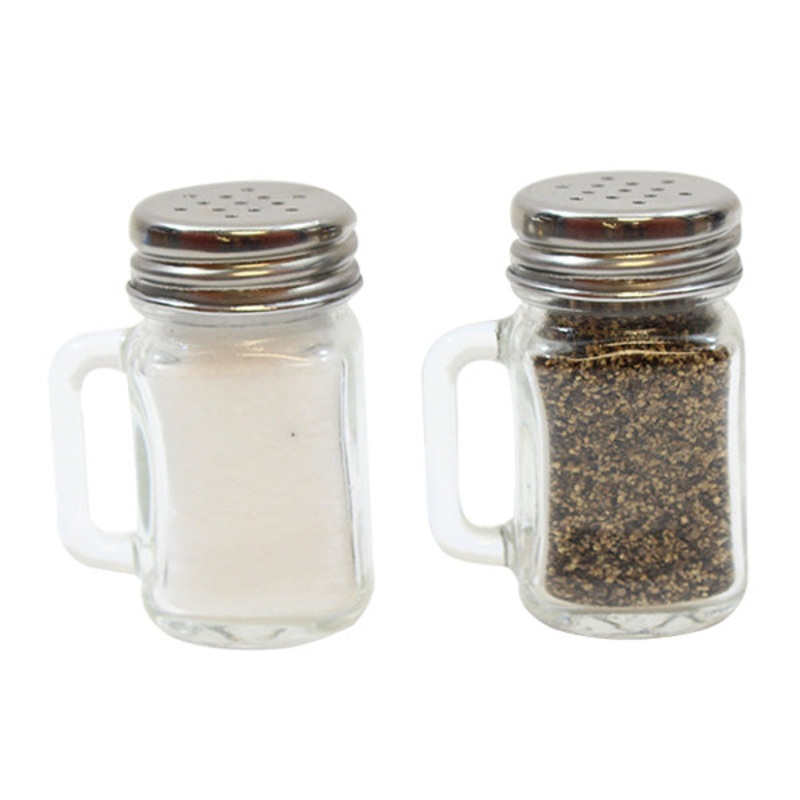 Tablecraft C170-12 Mini Mason Salt & Pepper Shaker, 1.5 oz., Pack of 12