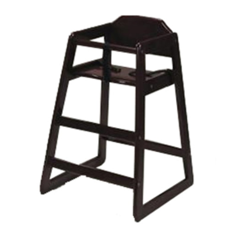 Culinary Essentials High Chair, Dark Walnut Hardwood