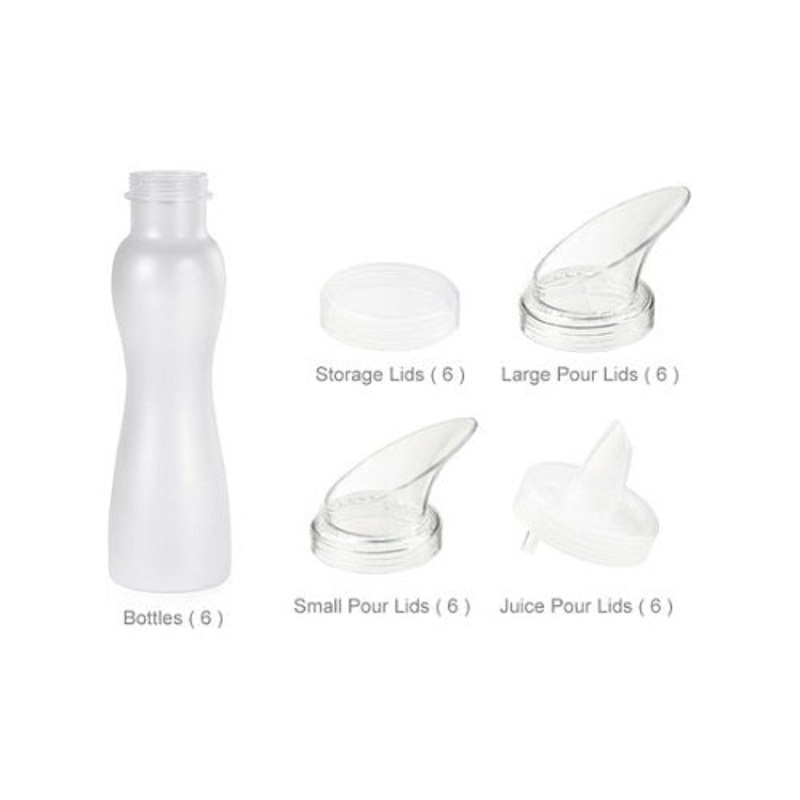GET SDB-32-6 Salad Dressing Bottle Set, 32 oz., Case of 6 Sets