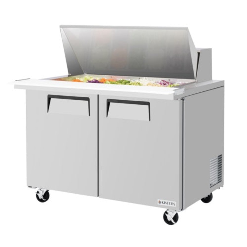 Kintera KS48MTZ Mega-Top Sandwich / Salad Refrigerated Prep Table w/ 2 Doors, 48" Wide