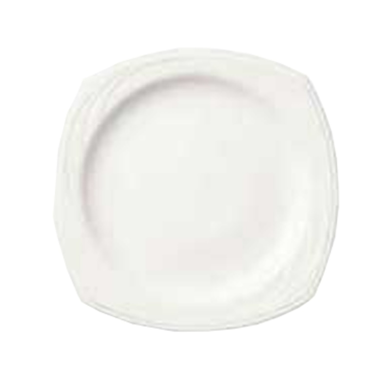 Libbey 905437893 Elan Plate, 10-1/4" Square, White, Case of 12