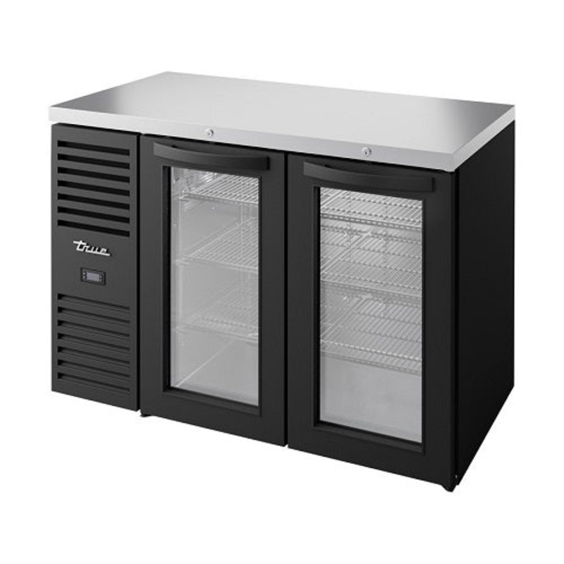 True TBR48-RISZ1-L-B-GG-1 Reach-In Single Zone Bar Refrigerator, Sliding Glass Doors, 48"