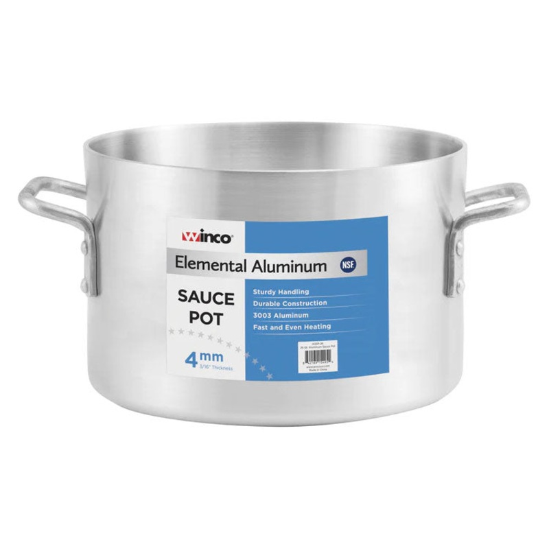 Winco ASSP-40 Elemental Sauce Pot, 40 qt.