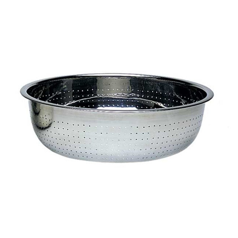 Winco CCOD-15S Chinese Style Colander w/ Small Holes, 16-1/4"