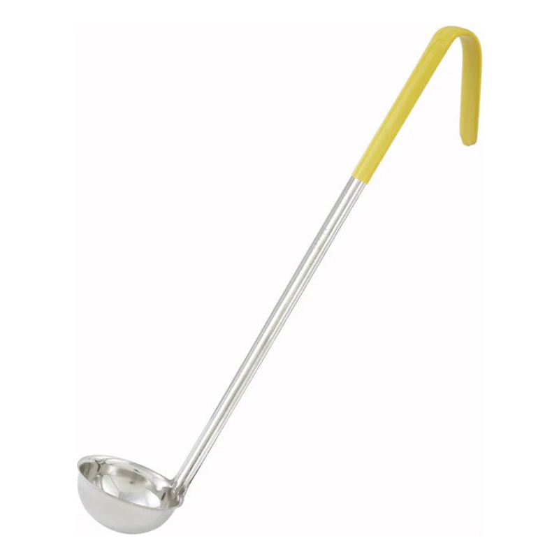 Winco LDC-1 Ladle, Yellow, 1 oz.