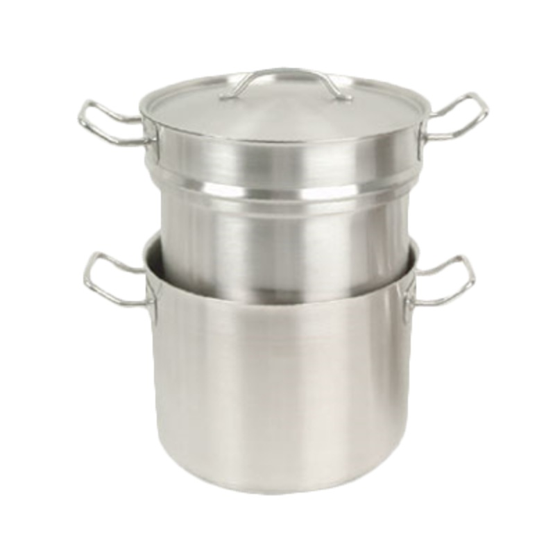 Winco SSDB-8 Super Steel Induction Double Boiler w/ Cover, 8 qt.