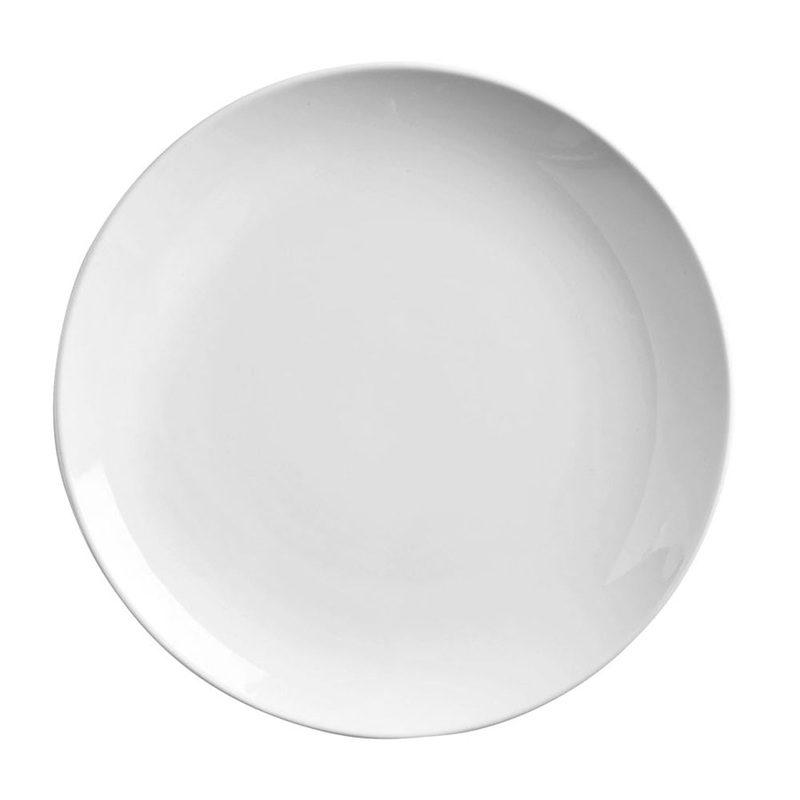 WTI 840-420C Porcelana Round Coupe Plate, 7.25"