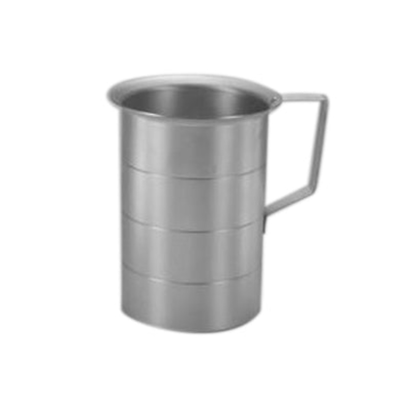 Culinary Essentials 859134 Graduated Measuring Cup, 4 qt, Aluminum
