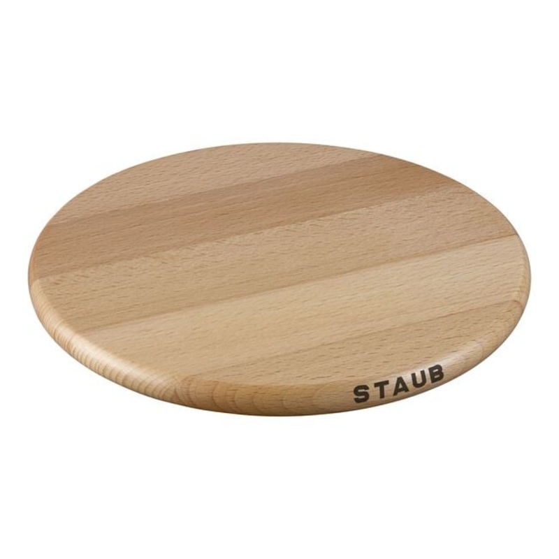 Staub 9" Round Magnetic Wood Trivet