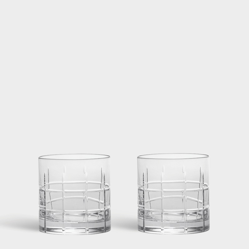 Orrefors Street Double Old Fashioned - Set of 2