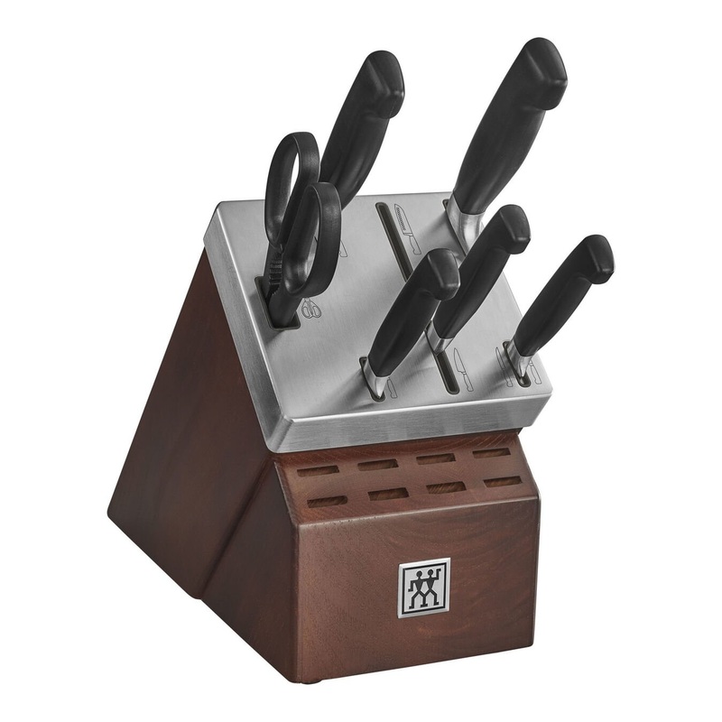 Zwilling Four Star 7pc Self Sharpening Knife Block Set ** Flash Sale