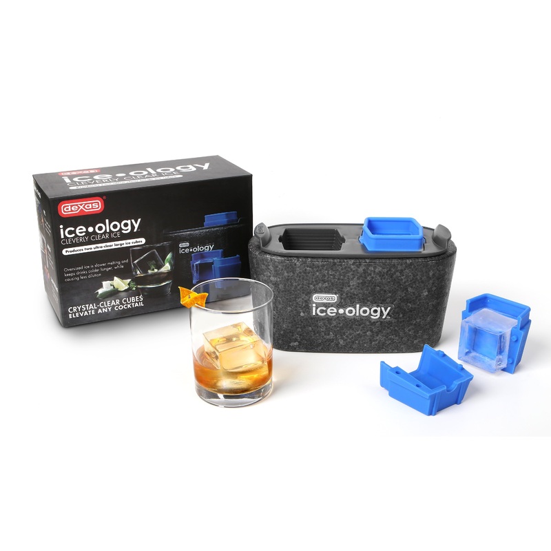 2 Cube iceology Clear Ice Cube Trays (2) 1.75" Cubes