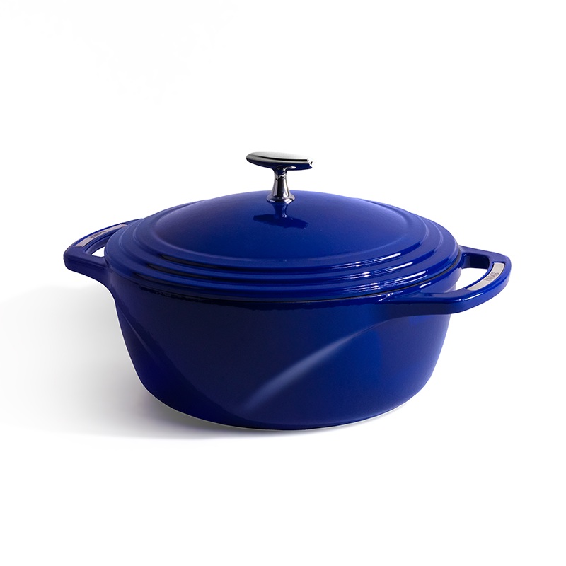 Lodge USA Enamel 6 Qt. Enameled Cast Iron Dutch Oven