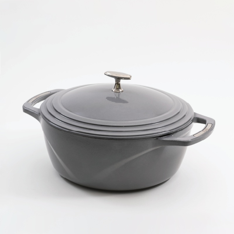Lodge USA Enamel 7.5 Qt. Enameled Cast Iron Dutch Oven