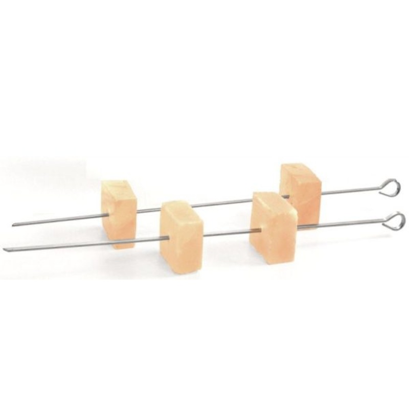 Charcoal Companion Himalayan Salt Cubes and Skewers Kabob Set