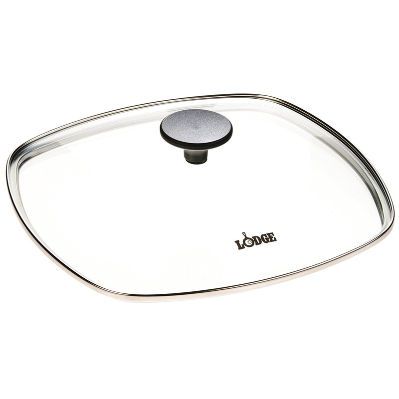 Lodge 10.5 Inch Square Tempered Glass Lid